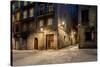 Empty Street of Barri Gotic at Night, Barcelona-NejroN Photo-Stretched Canvas