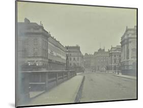 Empty Streets at Lancaster Place, Seen from Waterloo Bridge, London, 1896-null-Mounted Photographic Print