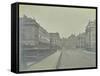 Empty Streets at Lancaster Place, Seen from Waterloo Bridge, London, 1896-null-Framed Stretched Canvas