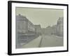 Empty Streets at Lancaster Place, Seen from Waterloo Bridge, London, 1896-null-Framed Photographic Print