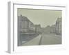 Empty Streets at Lancaster Place, Seen from Waterloo Bridge, London, 1896-null-Framed Premium Photographic Print