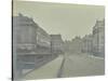 Empty Streets at Lancaster Place, Seen from Waterloo Bridge, London, 1896-null-Stretched Canvas