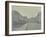 Empty Streets at Lancaster Place, Seen from Waterloo Bridge, London, 1896-null-Framed Photographic Print