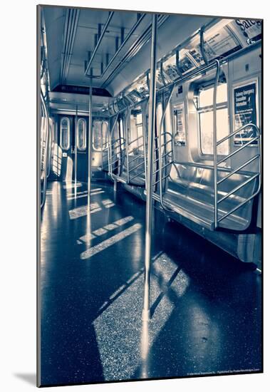 Empty Subway Car NYC-null-Mounted Poster