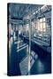 Empty Subway Car NYC-null-Stretched Canvas