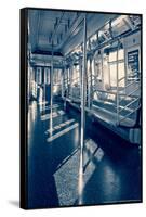 Empty Subway Car NYC-null-Framed Stretched Canvas