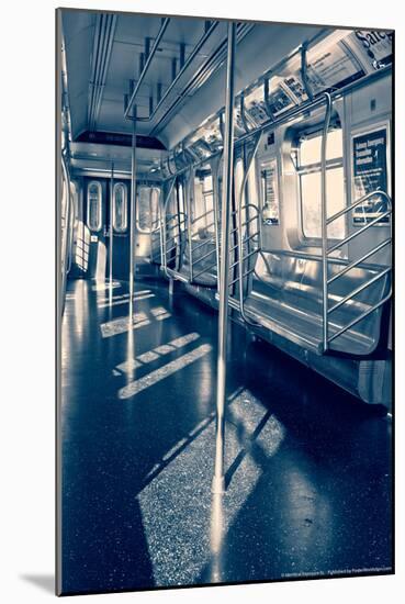 Empty Subway Car NYC-null-Mounted Photo