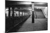 Empty Subway Station at 181st Street-null-Mounted Photographic Print