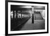 Empty Subway Station at 181st Street-null-Framed Photographic Print