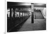 Empty Subway Station at 181st Street-null-Framed Photographic Print