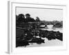 Empty Thames Punts-null-Framed Photographic Print