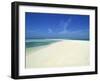 Empty Tropical Beach in the Maldive Islands, Indian Ocean-Harding Robert-Framed Photographic Print