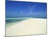 Empty Tropical Beach in the Maldive Islands, Indian Ocean-Harding Robert-Mounted Photographic Print