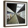 Empty Tube Station, Blackhorse Road on the Victoria Line, London, 1974-Michael Walters-Framed Premium Photographic Print
