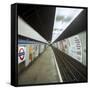 Empty Tube Station, Blackhorse Road on the Victoria Line, London, 1974-Michael Walters-Framed Stretched Canvas