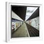 Empty Tube Station, Blackhorse Road on the Victoria Line, London, 1974-Michael Walters-Framed Photographic Print