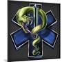 EMS Star of Life With Snake-FlyLand Designs-Mounted Giclee Print