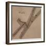 Emulsion Photo of Decay of Kaon Into Pions-C. Powell-Framed Photographic Print