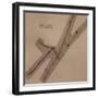 Emulsion Photo of Decay of Kaon Into Pions-C. Powell-Framed Photographic Print