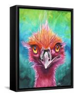 Emus Of A Feather-Elizabeth Medley-Framed Stretched Canvas