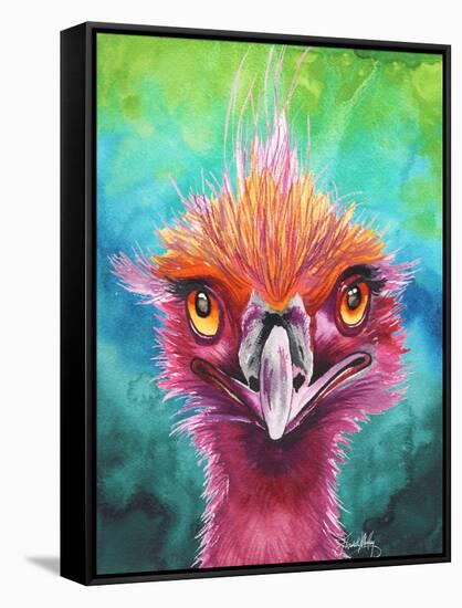 Emus Of A Feather-Elizabeth Medley-Framed Stretched Canvas