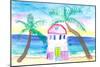Emy's Tropical Beach House-M. Bleichner-Mounted Art Print