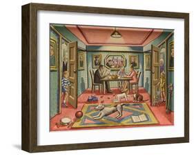 En Famille, 2015-PJ Crook-Framed Giclee Print