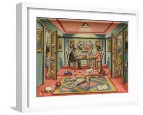 En Famille, 2015-PJ Crook-Framed Giclee Print