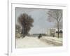 En hiver, effet de neige (1876)-Alfred Sisley-Framed Giclee Print