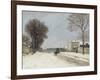 En hiver, effet de neige (1876)-Alfred Sisley-Framed Giclee Print