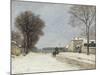 En hiver, effet de neige (1876)-Alfred Sisley-Mounted Giclee Print