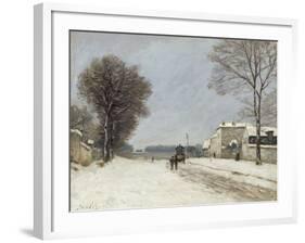 En hiver, effet de neige (1876)-Alfred Sisley-Framed Giclee Print