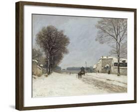 En hiver, effet de neige (1876)-Alfred Sisley-Framed Giclee Print