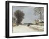 En hiver, effet de neige (1876)-Alfred Sisley-Framed Giclee Print