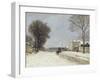 En hiver, effet de neige (1876)-Alfred Sisley-Framed Giclee Print