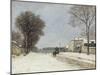 En hiver, effet de neige (1876)-Alfred Sisley-Mounted Giclee Print