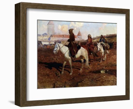 En Orient (In the Orient). Peinture De Franz Roubaud (1856-1928). Huile Sur Bois, 67,5 X 49 Cm, 190-Franz Roubaud-Framed Giclee Print