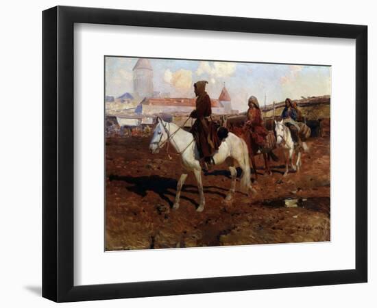 En Orient (In the Orient). Peinture De Franz Roubaud (1856-1928). Huile Sur Bois, 67,5 X 49 Cm, 190-Franz Roubaud-Framed Giclee Print