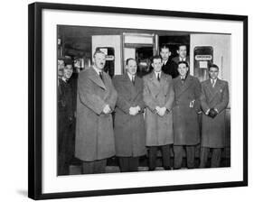 En Route for Wolverhampton for the England V Wales Football Match, 1936-null-Framed Giclee Print