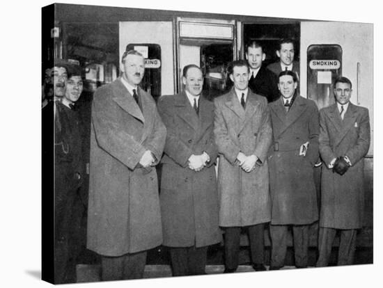 En Route for Wolverhampton for the England V Wales Football Match, 1936-null-Stretched Canvas