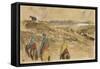 En route; Paysage entre Tanger et Meknès; mars 1832-Eugene Delacroix-Framed Stretched Canvas