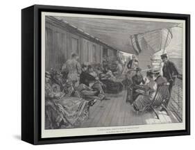En Route to Brazil, Sketch on Board the Steam-Ship Thames-William Heysham Overend-Framed Stretched Canvas