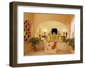 En Suite Bathroom Finished with a Hint of Moroccan Style, Samode Palace, Samode, India-John Henry Claude Wilson-Framed Photographic Print