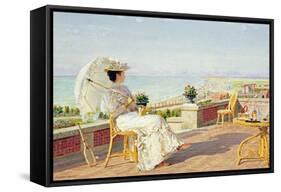 En Vacance-Marie Francois Firmin-Girard-Framed Stretched Canvas