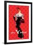 En Vogue Fashion Illustration in Red-null-Framed Art Print