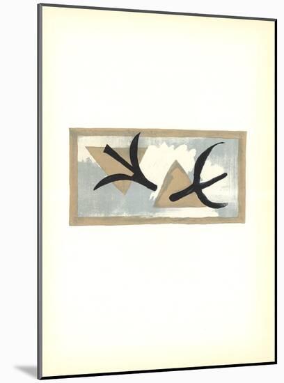 En Vol-Georges Braque-Mounted Premium Edition