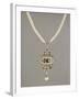 Enamelled Gold Pendant Set with Precious Stones-null-Framed Giclee Print