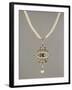 Enamelled Gold Pendant Set with Precious Stones-null-Framed Giclee Print