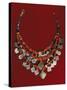 Enamelled Silver, Precious Stone and Coral Pendants, Morocco-null-Stretched Canvas