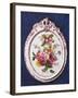 Enamelled Tile with Floral Decorations, Ceramic, Lodi Manufacture, Lombardy, Italy-null-Framed Giclee Print